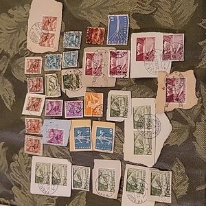 Lot of Vintage, Used, Switzerland Stamps